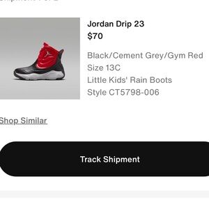 Jordan rain boots